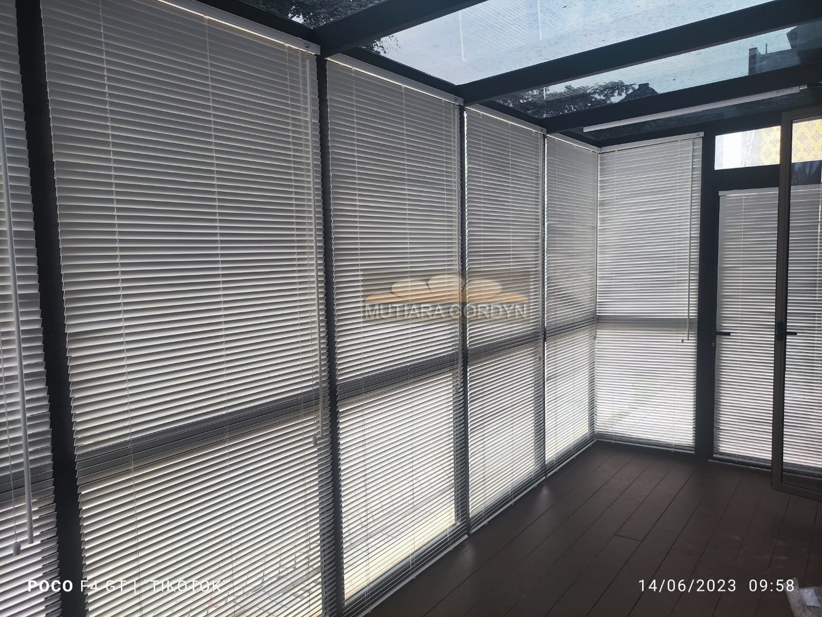 Gorden Minimalis Pejaten | Jual Roller Blind, Wooden Krey Kayu 
